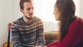 Family members having a supportive conversation about addiction recovery