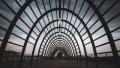 Architectural tunnel walkway symbolizing the journey through recovery, healing, and personal transformation