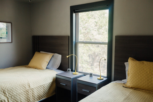 Guest bedroom at Windmill Wellness Ranch
