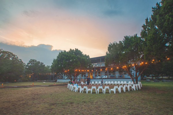 Windmill Wellness Ranch at golden hour