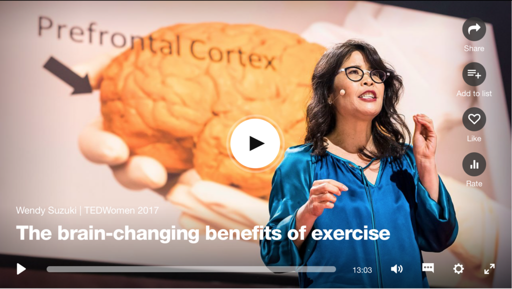 Presentation about the brain-changing benefits of exercise, highlighting brain health, cognitive function, and mental wellness